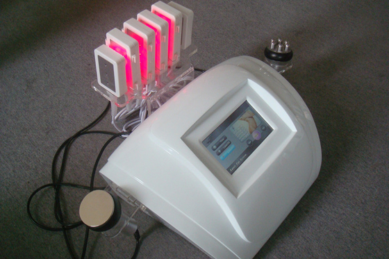 Laser de disolución gordo multipolar del RF Lipo que adelgaza la máquina con la pantalla a color